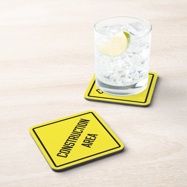 Baustelle Hartkunststoff-Untersetzer Getränkeuntersetzer (Rechte Seite)