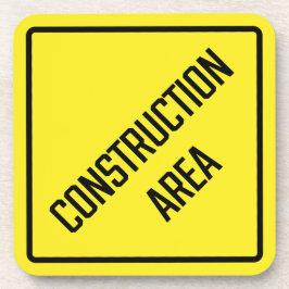 Baustelle Hartkunststoff-Untersetzer Getränkeuntersetzer