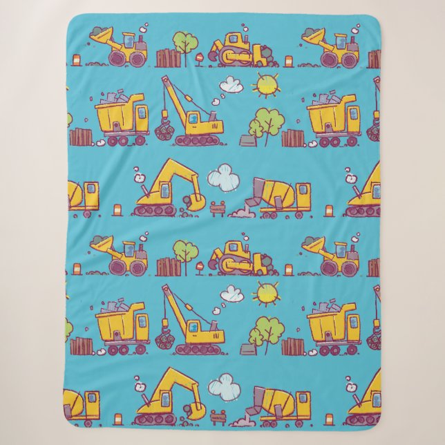 Baustelle und Fahrzeug für Kinder Sherpadecke (Vorderseite)