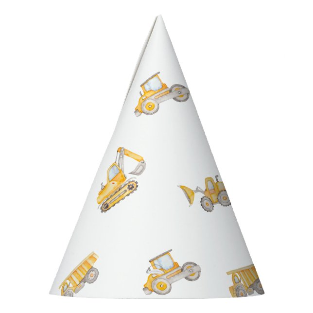 Baustellen Geburtstag Partyhütchen (Links)