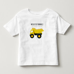 Baustellen-LKW Geburtstag Kleinkind T-shirt