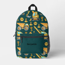 Baustellen-LKW-Kinder-Rucksack, Personalisiert