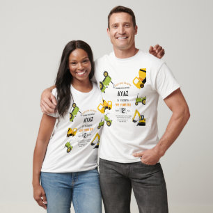 Baustellen Muldenkipper Party Junge Geburtstag T-Shirt