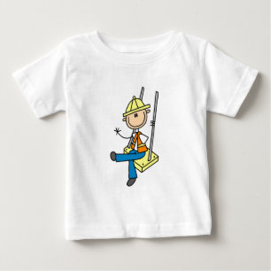 Baustellenarbeiter auf Hochhaus T-Shirts und Gesch