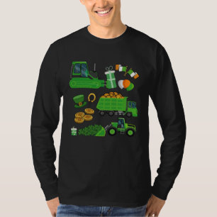 Baustellenfahrzeug Kranwagen LKW C St Patricks Day T-Shirt