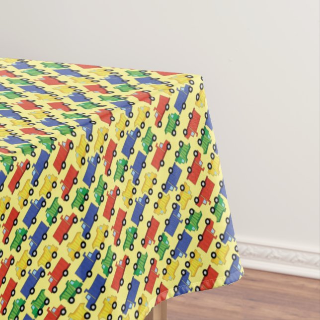 Baustumpf Truck Baby Shower Boy Tischdecke (Beispiel)