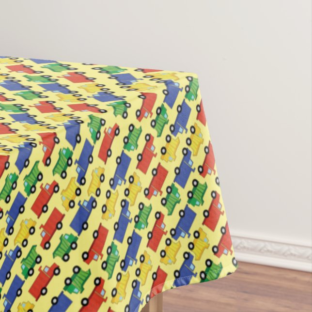 Baustumpf Truck Baby Shower Boy Tischdecke (Beispiel)