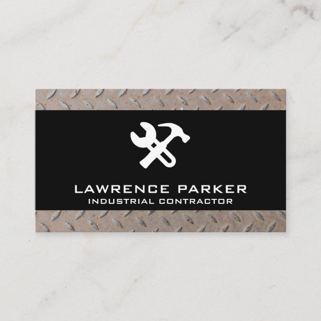 Bausymbole | Steel Visitenkarte (Vorderseite)