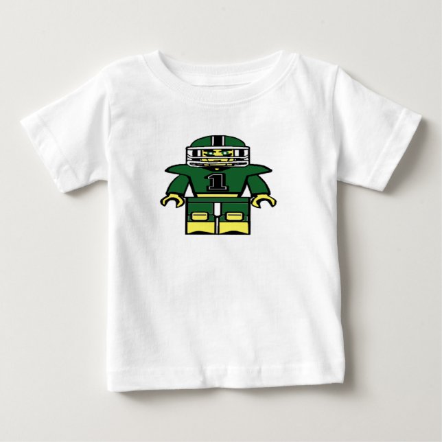Baut für dieses Baby's Football T-Shirt (Vorderseite)