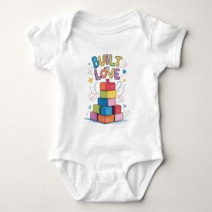 Baut mit Liebe Toy Blocks Baby Outfit Strampler