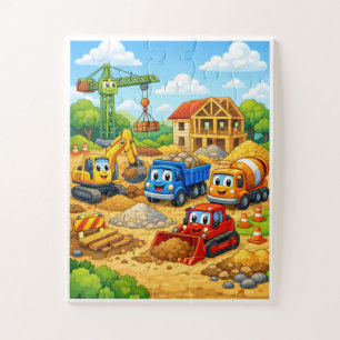 Bautätigkeit Kinderpuzzle