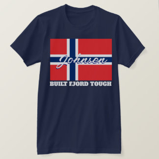 "Baute Fjord Tough" und norwegische Flagge T-Shirt