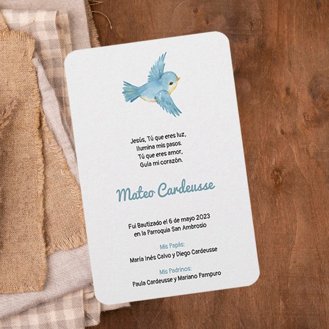 Bautismo y bautizo estampa ankündigung (Von Creator hochgeladen)