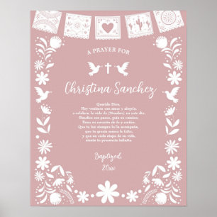 BAUTIZO Rosa Cielito Lindo Poster