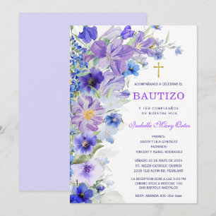 Bautizo Y Primer Añito de nuestro hija Einladung
