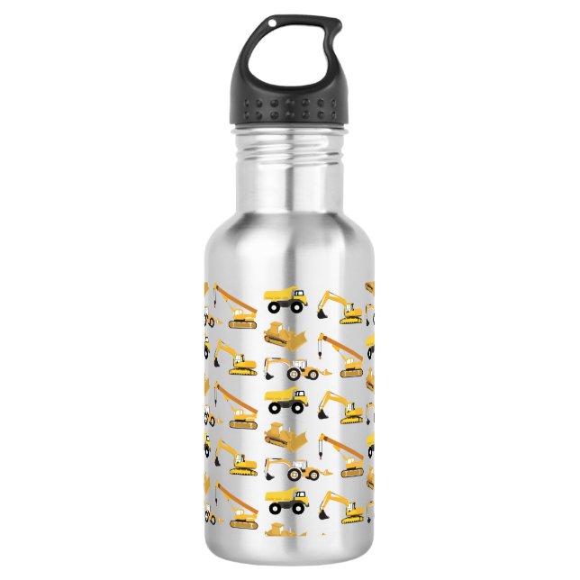 Bautransporter Edelstahlflasche (Vorderseite)