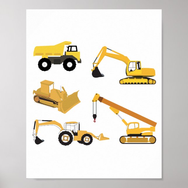 Bautransporter Poster (Vorne)