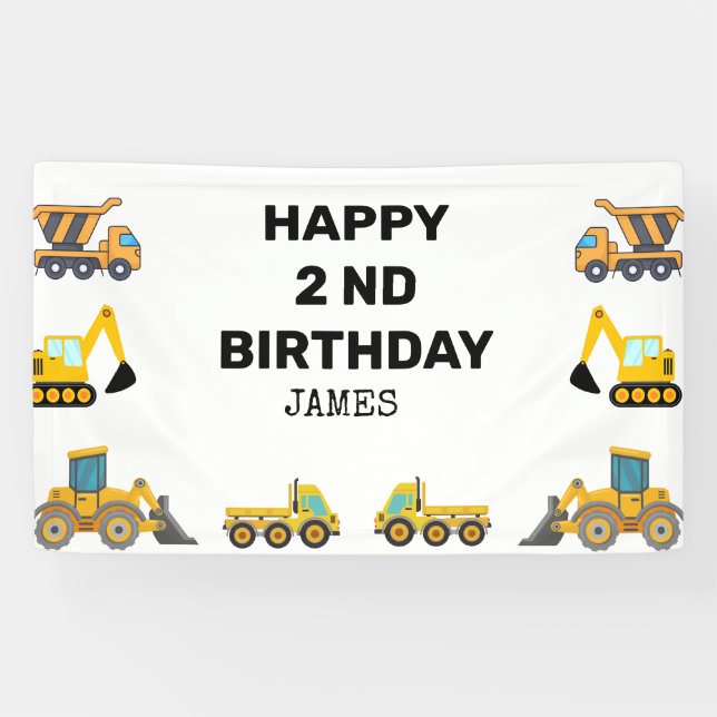 BAUTruck Geburtstagspartei Banner (Horizontal)