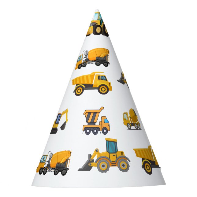 BAUTruck Geburtstagspartei Partyhütchen (Vorderseite)