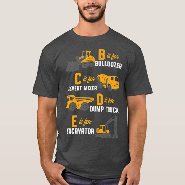 Bauunternehmer für schwere Geräte T-Shirt (Vorderseite)