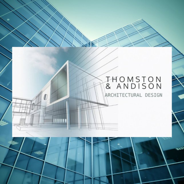 Bauunternehmer Innenarchitektin Architekt Visitenkarte (Builder Contractor Interior Designer Architect Business Card)