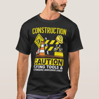 BAUVORSICHT - Offensive Sprache T-Shirt