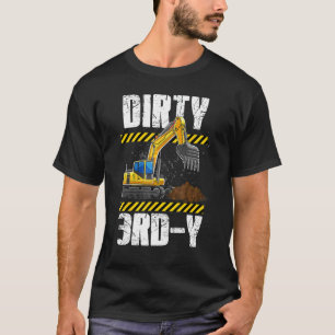 Bauwagen 3. Geburtstag Junge Ausgrabungswagen 3 Di T-Shirt
