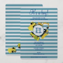 Bauwagen Baby Boy Baby Shower
