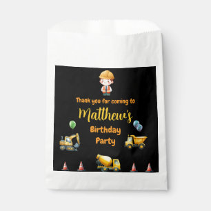 Bauwagen Birthday Gefallen Tasche Geschenktütchen