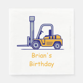 Bauwagen Birthday Napkins Serviette