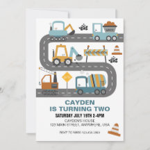Bauwagen Einladung zum Geburtstag