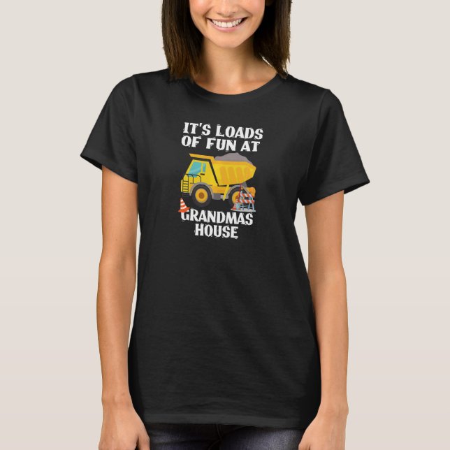 Bauwagen Es ist Spaß auf Grandmas H T-Shirt (Vorderseite)