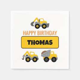 Bauwagen Geburtstag Serviette
