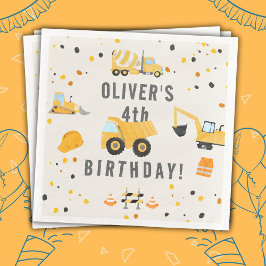 Bauwagen Geburtstagspartei Serviette