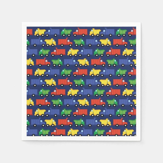 Bauwagen Kinderdusche Serviette (Vorderseite)