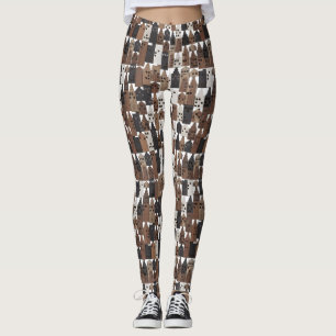 Bauweise von rustikalen Holzhäusern Leggings