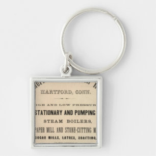 Bauwerke aus Holz und Beach Iron Schlüsselanhänger