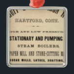 Bauwerke aus Holz und Beach Iron Silbernes Ornament<br><div class="desc">Woodruff & Beach Iron funktioniert. Von Colton,  G.W. 185. Veröffentlicht von ''New York: J.H. Colton".</div>