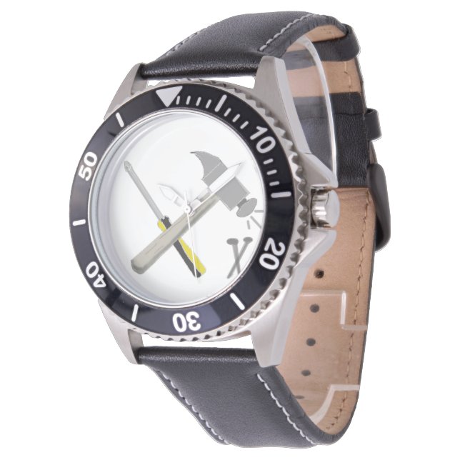 Bauwerkzeuge Armbanduhr (Schrägansicht)