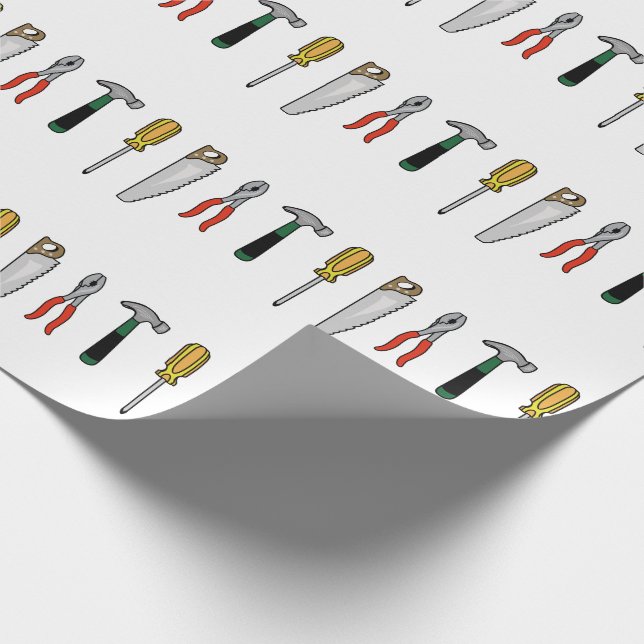 Bauwerkzeuge Geschenkpapier (Ecke)