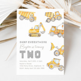 Bauwesen 2. Geburtstagsfeier Einladung