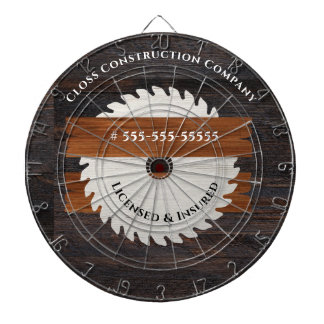 Bauzeichen für rustikales Holz Tone Saw Blade Dartscheibe