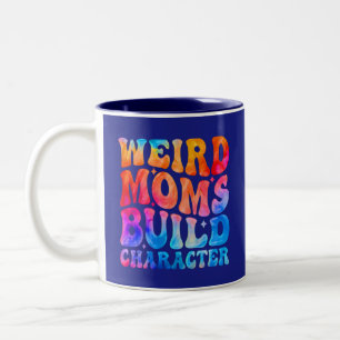 Bauzeichen für seltene Mamas Zweifarbige Tasse