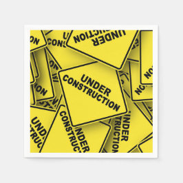 Bauzeichen Serviette