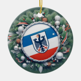 BAVARIA FLAG INSPIRIERT KERAMIK ORNAMENT