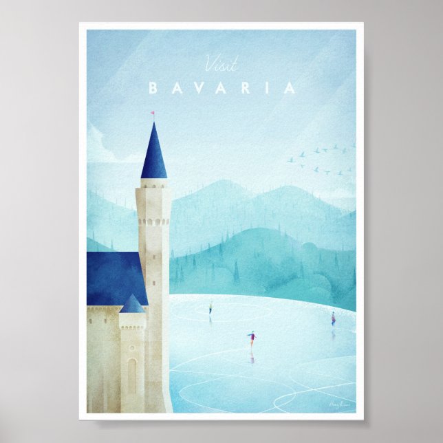 Bavaria Vintage Travel Poster (Vorne)