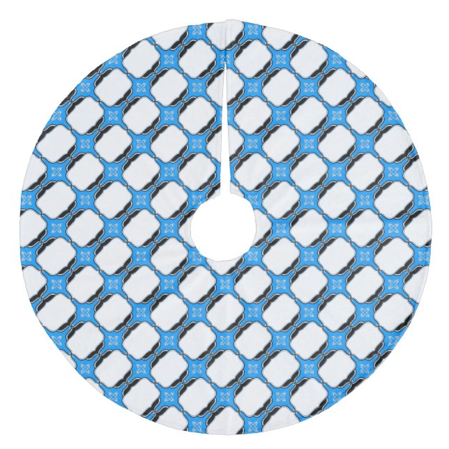 Bavarian Fleece Weihnachtsbaumdecke (Vorderseite)