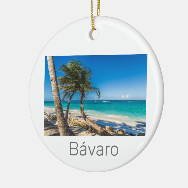 Bavaro Beach Caribbean Dominikanische Republik Sou Keramik Ornament (Links)