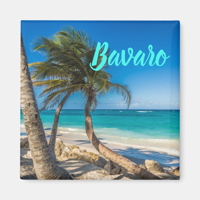 Bavaro Beach Domenican Republic Geschenk Magnet (Vorne)