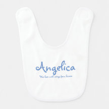 Angelica est né avec ailes bébé bib